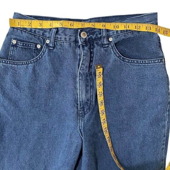 Vintage LA BLUES Jeans Size 12 Women Blue High Rise Mom Straight Taper Leg Gr… - Picture 3 of 7